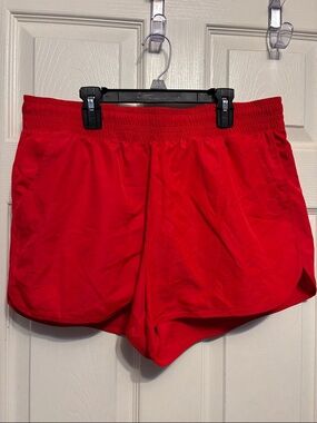 Women’s Red Athletic Shorts - Lightweight Activewear